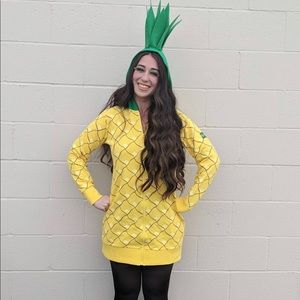 Tipsy Elves Pineapple sweater dress